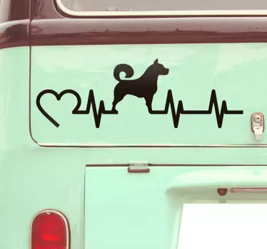 Elektrogram klistermærke til hunde - TenStickers