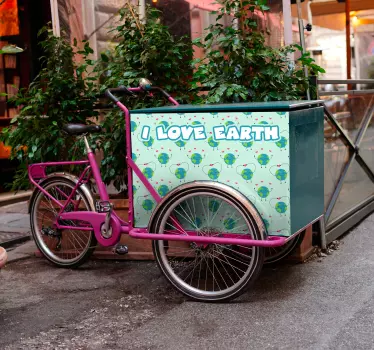 Elsker miljøet for lastcykeloverføringsbilleder - TenStickers