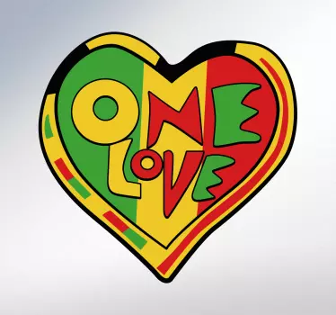 En elsker rasta-vægklistermærke - TenStickers
