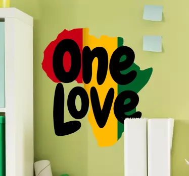 En kærlighed afrika væg klistermærke - TenStickers
