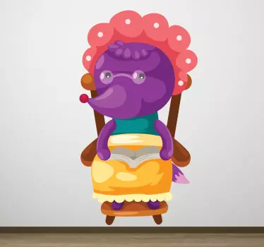 En stor ulv kids wall sticker - TenStickers