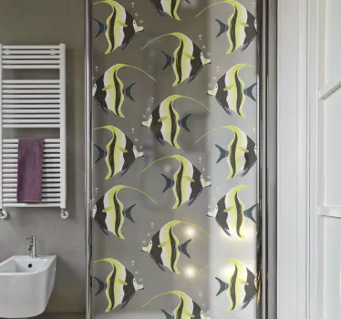 Engel fisk brusebad klistermærke - TenStickers