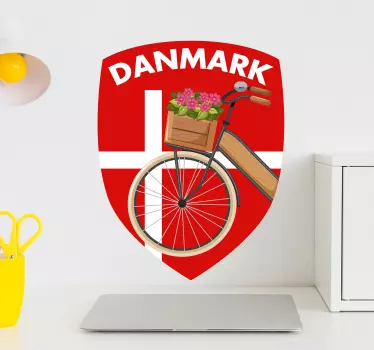 Eventyr enhjørninger flag mærkat - TenStickers