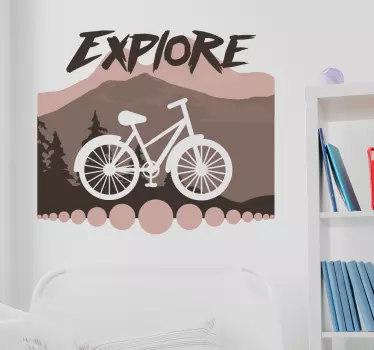 Explore cykel sticker - TenStickers