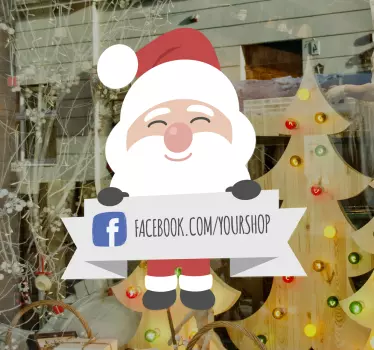 Facebook juledekoration sticker - TenStickers