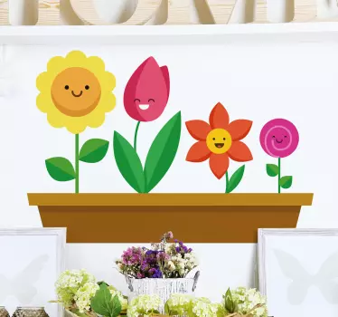 Familie af daisy´s vægklistermærke - TenStickers