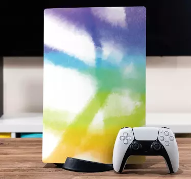 Farverigt graffitti ink splatter playstation 5 klistermærker - TenStickers