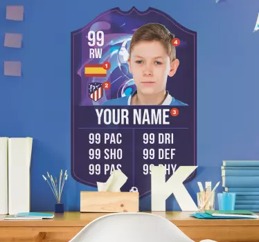Fifa-kort fodboldmærkat - TenStickers