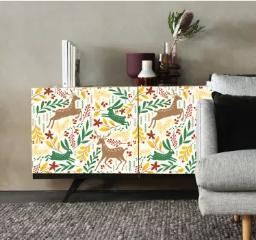 Naturinspireret wrap folie til møbler - TenStickers