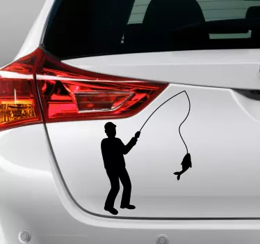 Fisker klistermærke til  bil - TenStickers