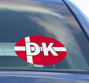 Flag denmark bilmærke køretøj klistermærke - TenStickers