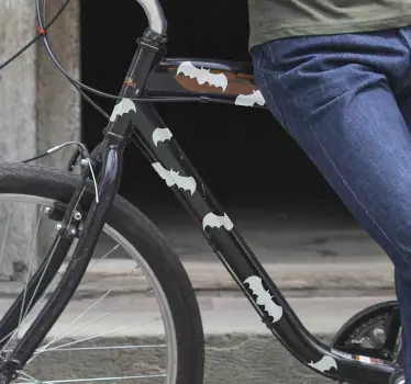 Flagermus klistermærke til cykel - TenStickers