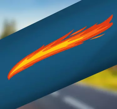Flamme Klistermærke til cykel - TenStickers