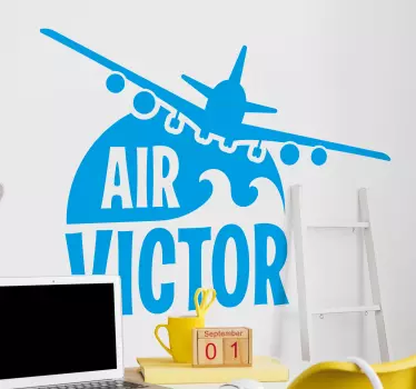 Fly med navn vægoverføringsbilleder til teenagers værelse - TenStickers