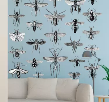 Flyvende insekter vægoverføringsbillede - TenStickers