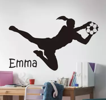 Fodbold målmand fodbold mærkat - TenStickers