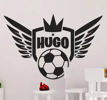 Fodbold royalty mur børn klistermærke - TenStickers