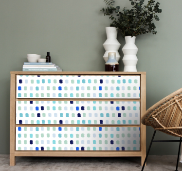 Folie til møbler geometrisk farvearrangement - TenStickers