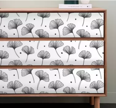 Folie til møbler ginkgo blad inspiration - TenStickers