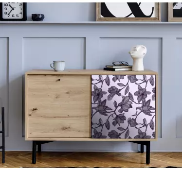 Folie til møbler graceful bloom komponent - TenStickers