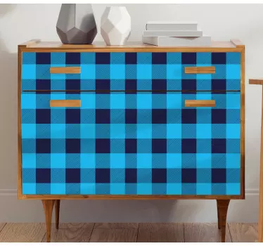 Folie til møbler i blåternet design - TenStickers