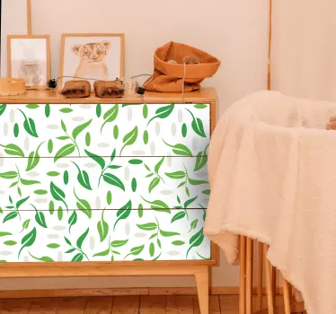 Folie til møbler i foliage green koncept - TenStickers