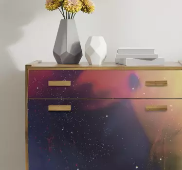 Folie til møbler i levende kosmisk virvel - TenStickers