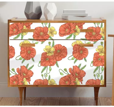 Folie til møbler lively bloom komposition - TenStickers