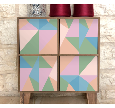 Folie til møbler med abstrakt geometrisk motiv - TenStickers