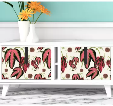 Folie til møbler med bladmønster design - TenStickers