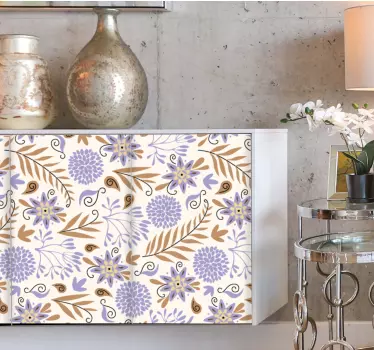 Folie til møbler med blomster mønster - TenStickers