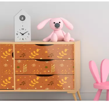 Folie til møbler med blomstermønster - TenStickers