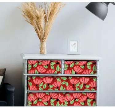 Folie til møbler med blomstermotiv - TenStickers