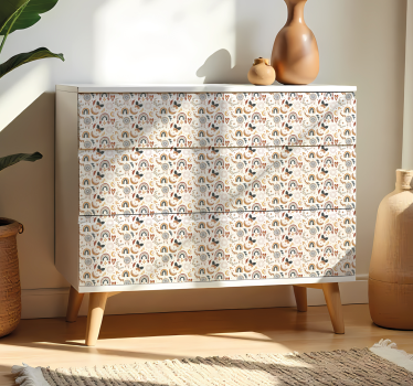 Folie til møbler med boho farverige regnbuer - TenStickers