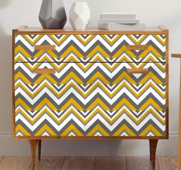 Folie til møbler med chevron overlay - TenStickers