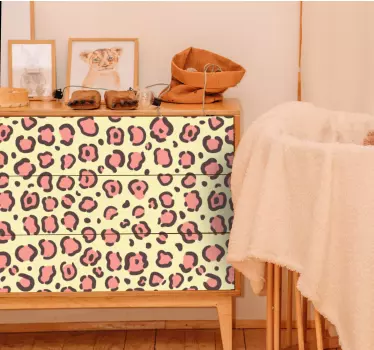 Folie til møbler med leopardpels tekstur - TenStickers