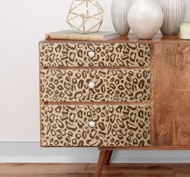 Folie til møbler med leopardprint detaljer - TenStickers
