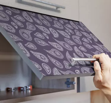 Folie til møbler med paisley mønster - TenStickers