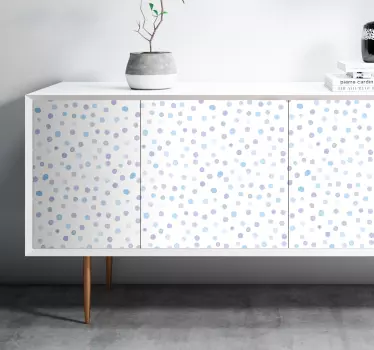 Folie til møbler med polkaprikket design - TenStickers