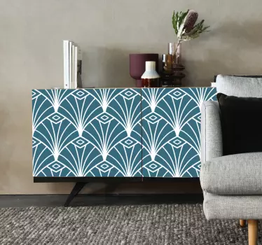 Folie til møbler med stilrent geometrisk mønster - TenStickers