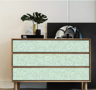 Folie til møbler minimalistisk naturmønster - TenStickers