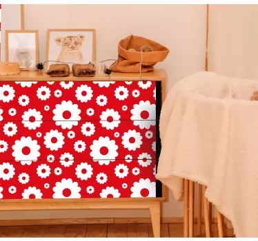 Folie til møbler vivid bloom arrangement - TenStickers