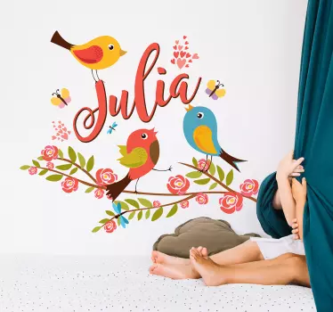 Forår illustration væg kunst wallstickers til børn - TenStickers