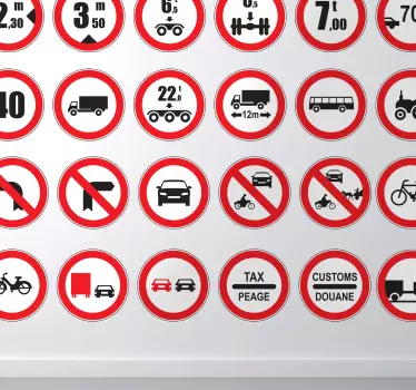 Forbudt sæt med klistermærke - TenStickers