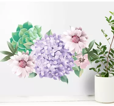 Forskellige typer blomster klistermærker - TenStickers