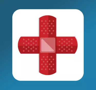 Førstehjælp symbol sticker - TenStickers