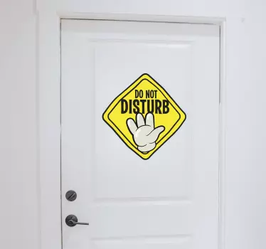 Forstyr ikke wallstickers til dør - TenStickers