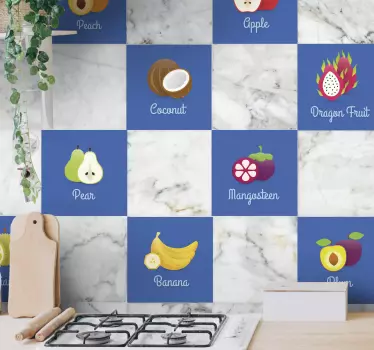 Frugt køkken klistermærke - TenStickers