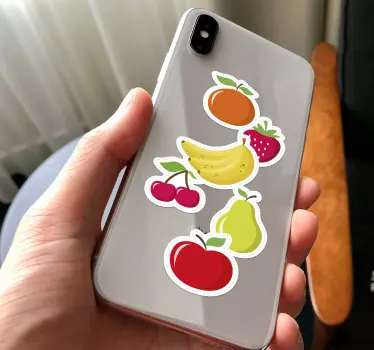 Frugt sæt iphone klistermærke - TenStickers