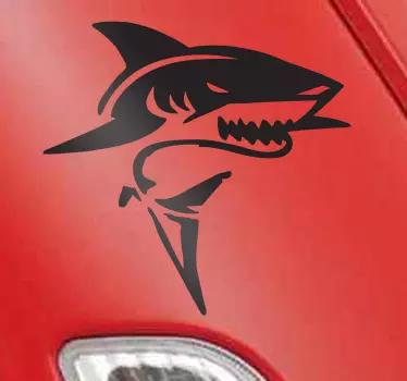 Frygtelige haj decal - TenStickers